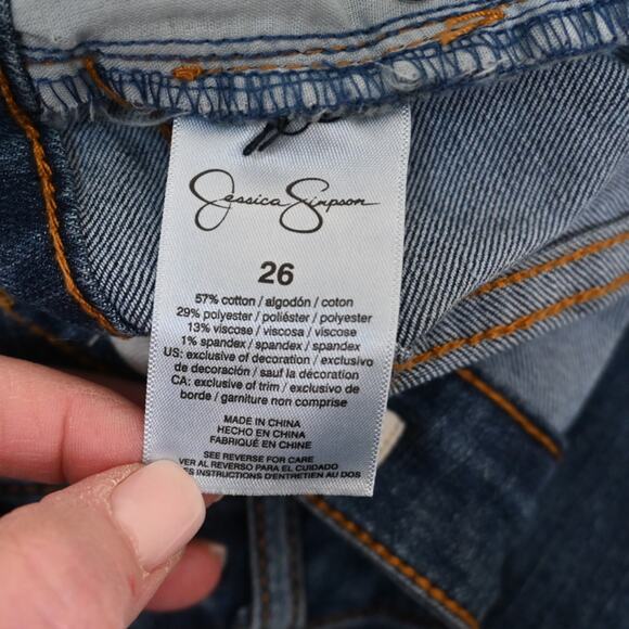 Jessica Simpson Womens 26 Flirt Straight Boot Jeans - Picture 11 of 12